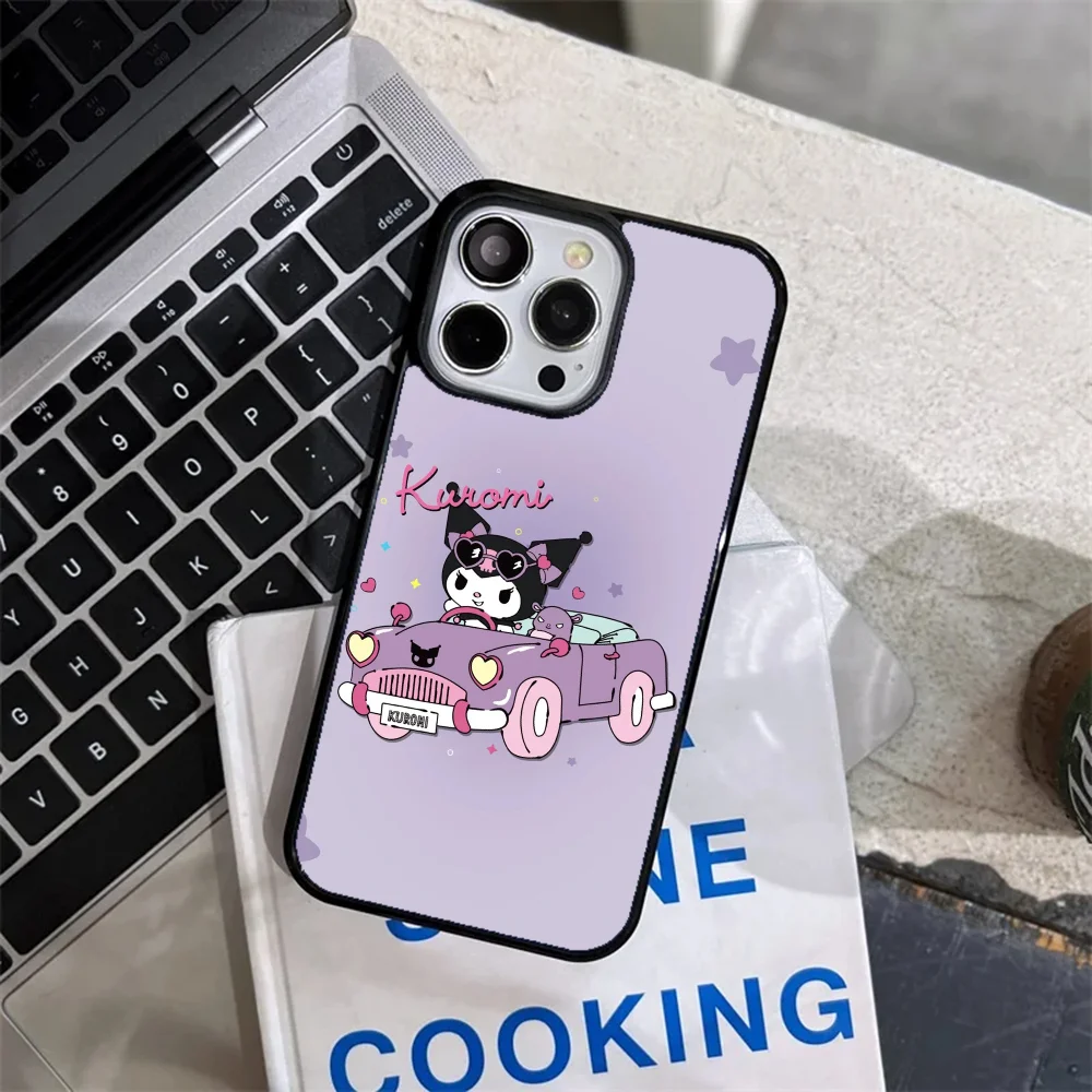 Cute Cartoon K-Kuromi Phone Case Strong Magnetic For IPhone 15 14 13 Pro Max 11 12 Mini Alex Mirror For