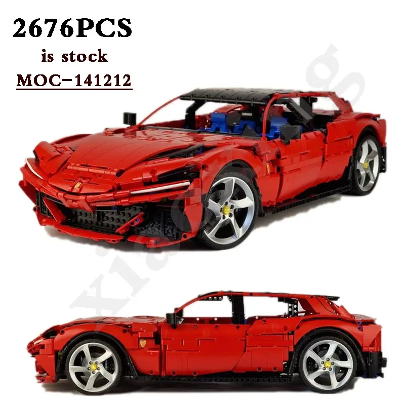 

New MOC-141212 Classic Sports Car Static Edition 2676 Pieces Suitable for 42143 Building Blocks Children's Toy DIY Birthday Gift