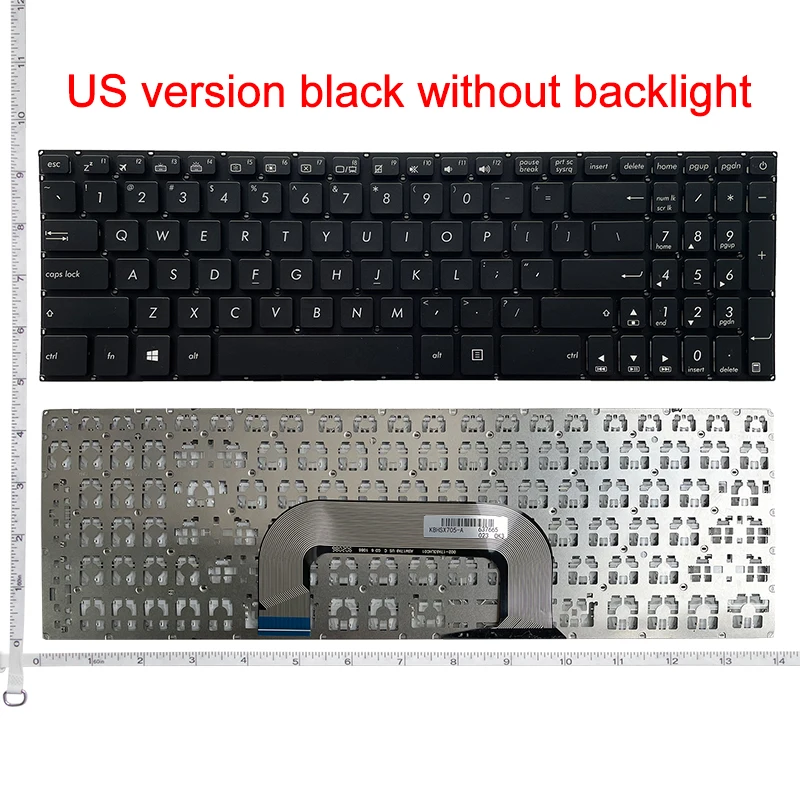 Imagem -04 - Teclado Portátil para Asus fr gr la ru Eua X705 uf na fd m ma mb X705u X705ua X705ud X705uq X705c N705 fd fn ud A705