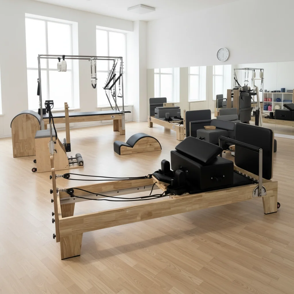 

Custom Studio Home Pilates Reformer Set Balanced Professional Yoga Pilates Reformer Fitness Wood Pilates Reformer Machine