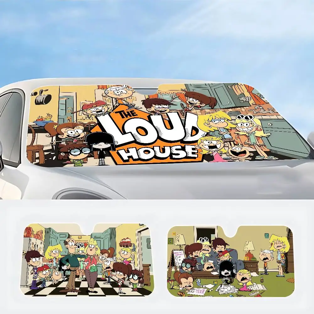 

The L-loud Anime House Windshield Sunshade Car Window Windscreen Cover Sun Shade Auto Sun Visor Car-covers Car Solar Protection