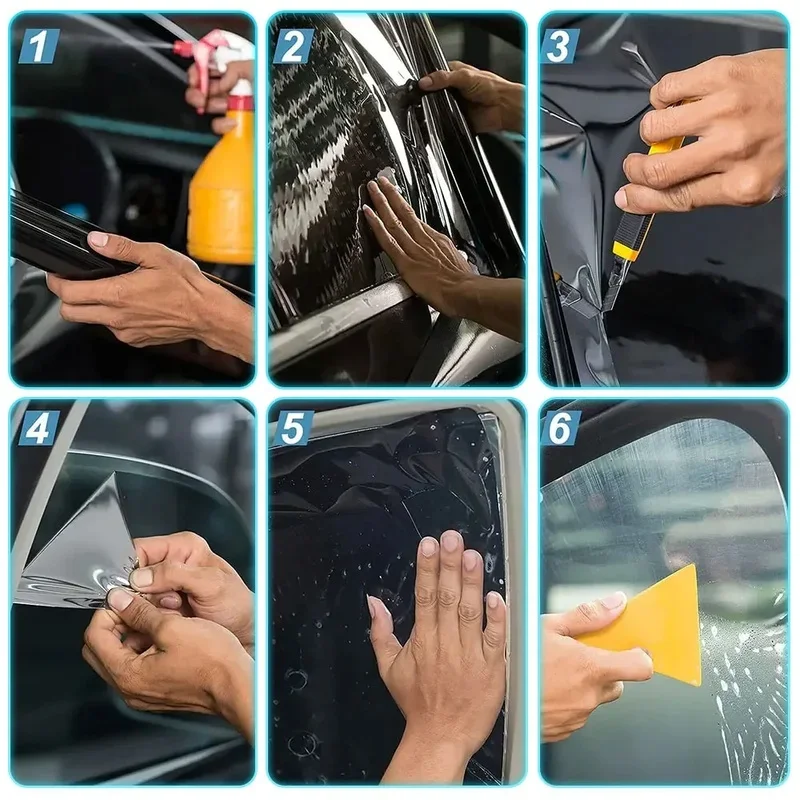 Pre-Cut Car Window Privacy Tint Film for Tesla Model 3 2020 2021 2022 2023 TPU Auto Sticker for Tesla Model 3 highland 2024