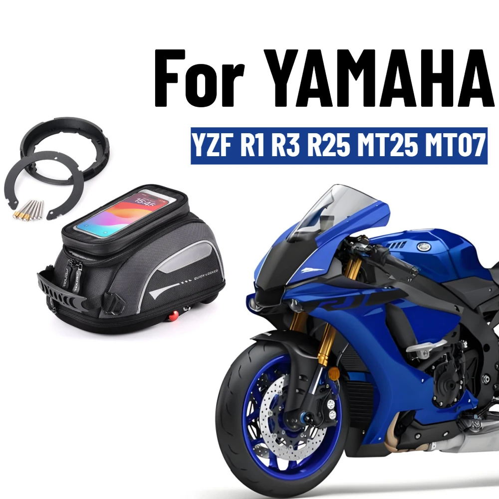 For YAMAHA YZF R1 R3 R25 MT15 MT25 MT-07 Tracer 700 MT10/SP Motorcycle Waterproof Tank Bag Luggage Quick Lock Top Case Backpack