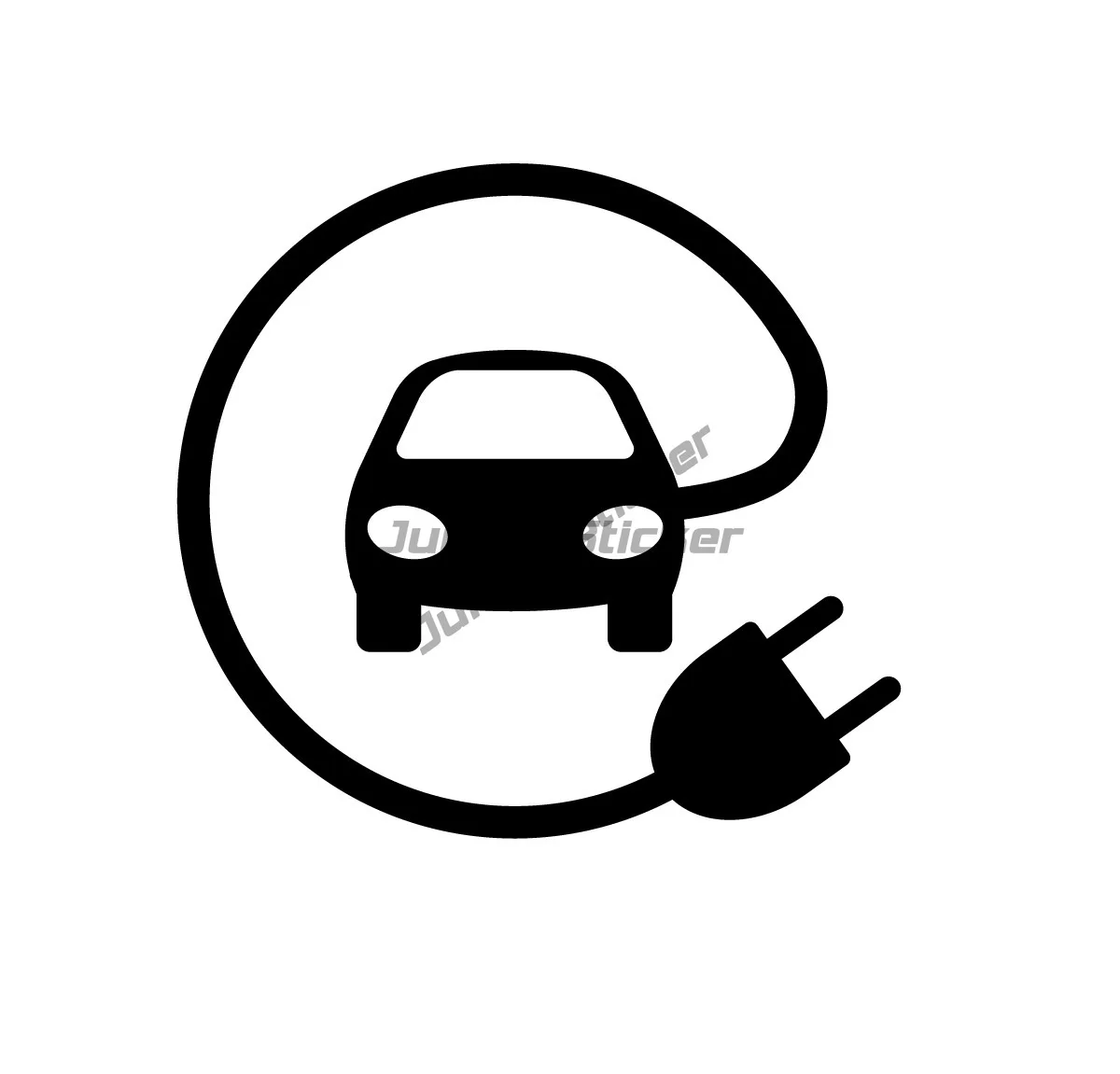 

Battery Level 100% Car Stickers Electric Decal Occlusion Scratch Die Cut Bumper Windshield Car Accessories