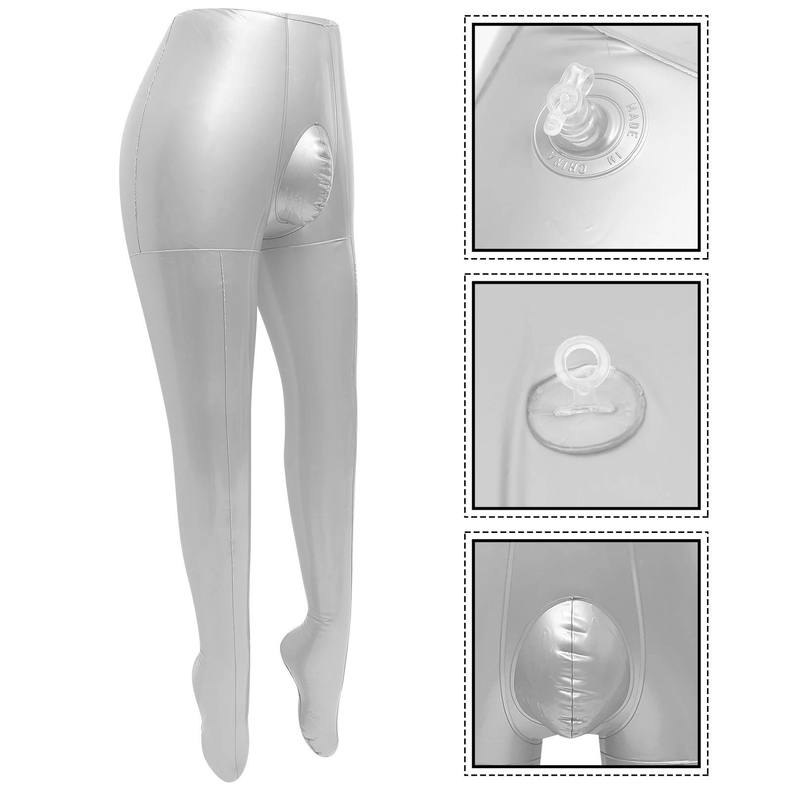 

Inflatable Mannequin Half Body PVC Male Legs for Pants trousers Display Storage Fashion Use Man Model