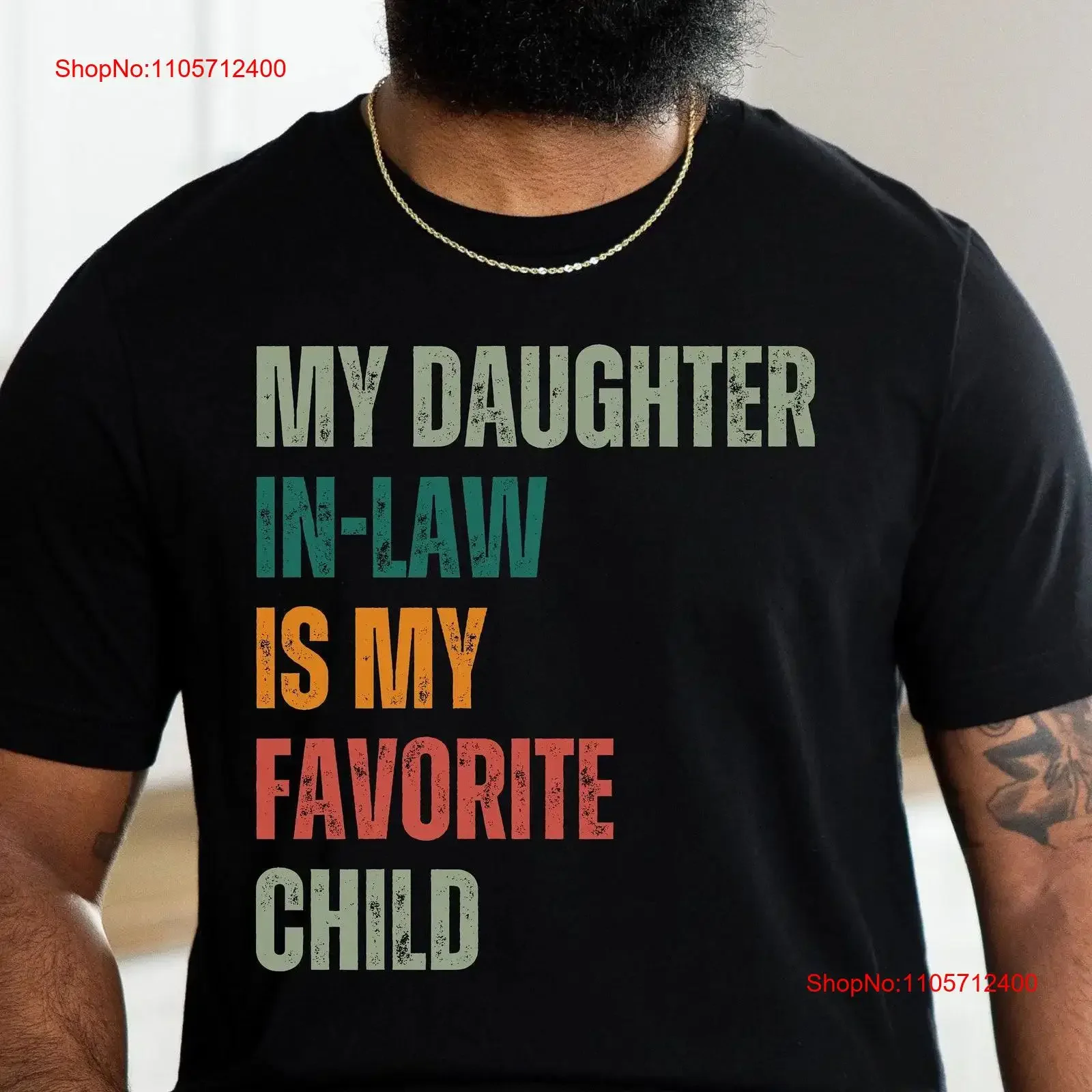 My Daughter In Law Is Favorite Child T Shirt Vintage Mother Father For Mothers Day vintage Washed streetwear Versatile Soft