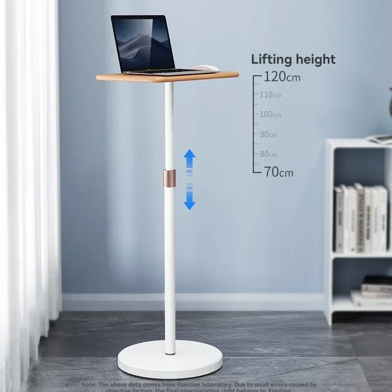 Compact height-adjustable standing desk—suitable for small-scale live streaming setups,office work,a high computer desk