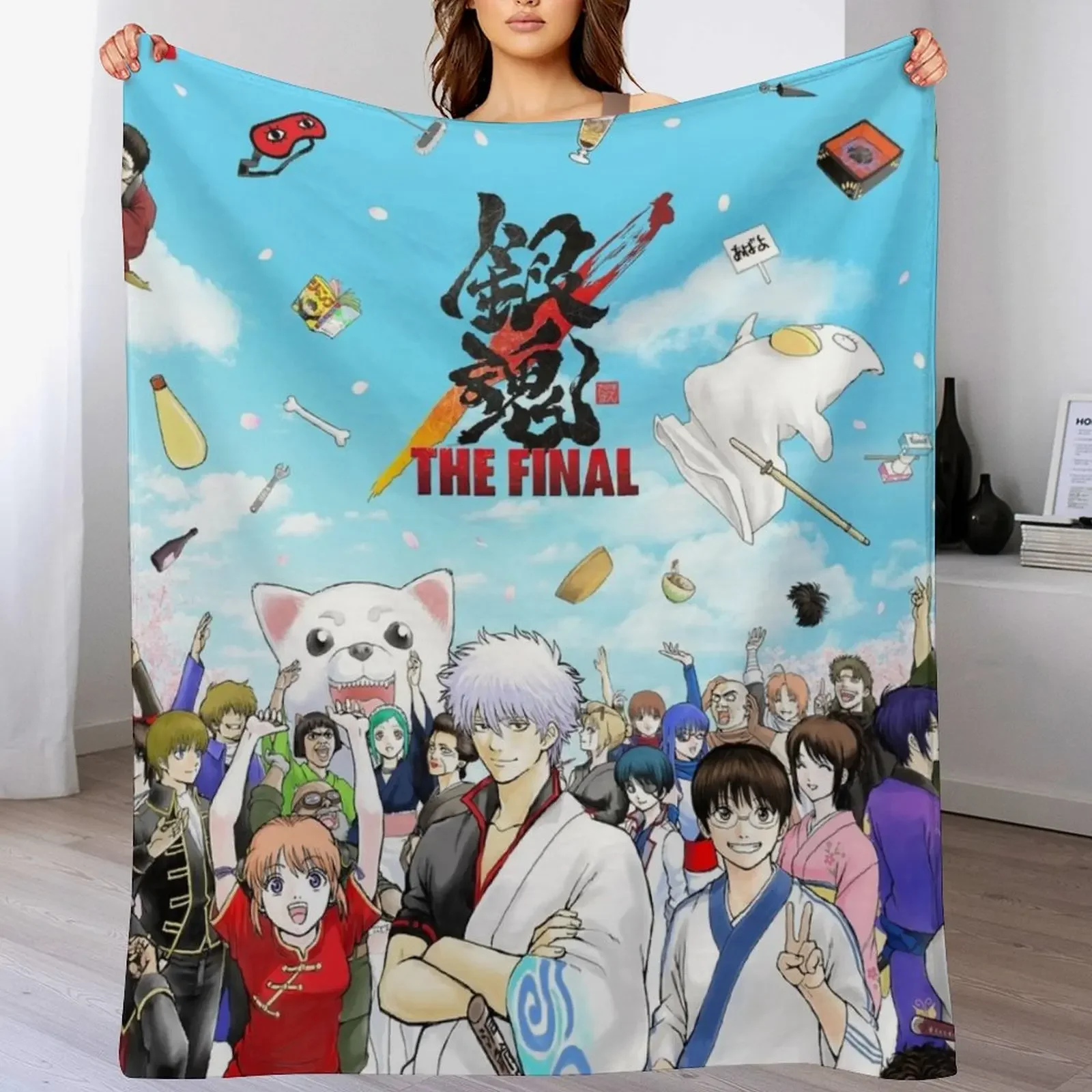 

The Happy Ending Throw Blanket Warm Comfortable Blanket for Office Napping