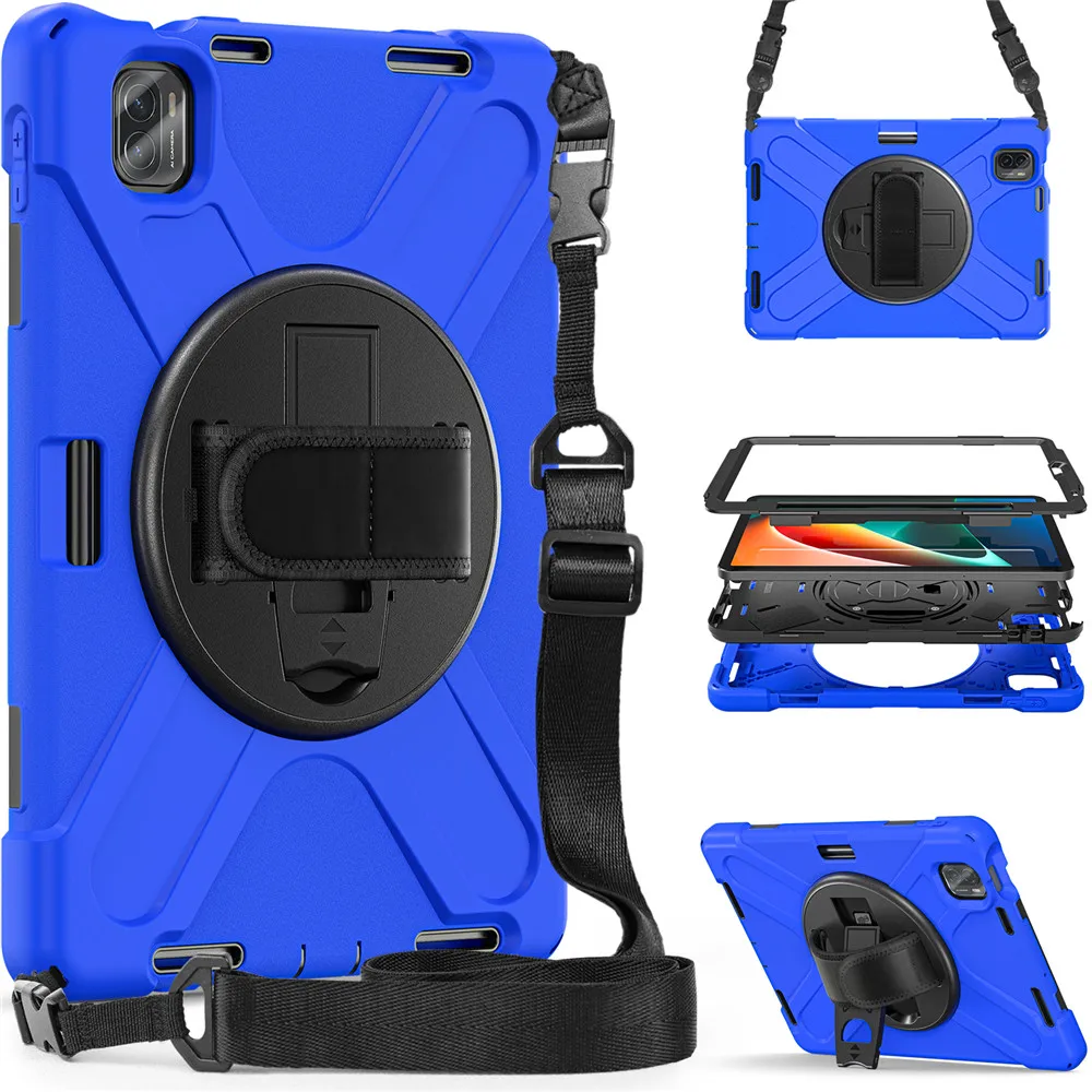 

For Tablet Xiaomi Mi Pad 5 Pro Case 2021 for Xiaomi mi pad 5 11 Inch Pencil Cases Three Defenses Heavy Duty PU Silicone Cover