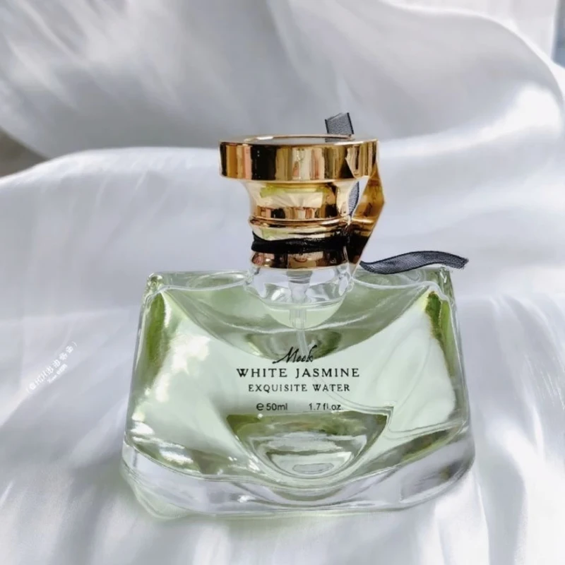 น้ำหอมไวท์จัสมินสำหรับผู้หญิง กลิ่นหอมติดทนนาน โอ เดอ ทอยเล็ตต์ ในขวดคริสตัลเพชร น้ำหอมผู้หญิงหรูหราสง่างาม 50 มล.