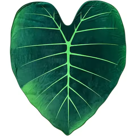 Super Soft Giant Leaf Blanket Home Decor Flannel Gloriosum Leaf Blankets for Beds Sofa Cozy Beach Blankets Towel Manta Cobertor