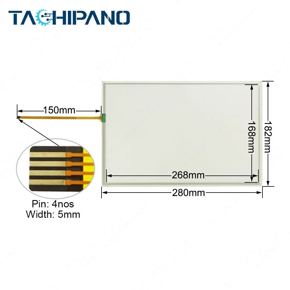 Imagem -02 - Tela Táctil Dianteiro da Substituição da Sobreposição 6av21448mc100aa0 Tp1200