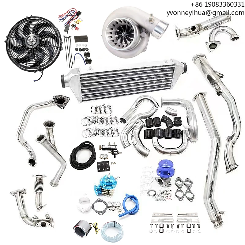 

GT35 Turbocharger Bolt-on TurboKit For 03-06 350Z Z33 G35 Coupe VQ35DE BK