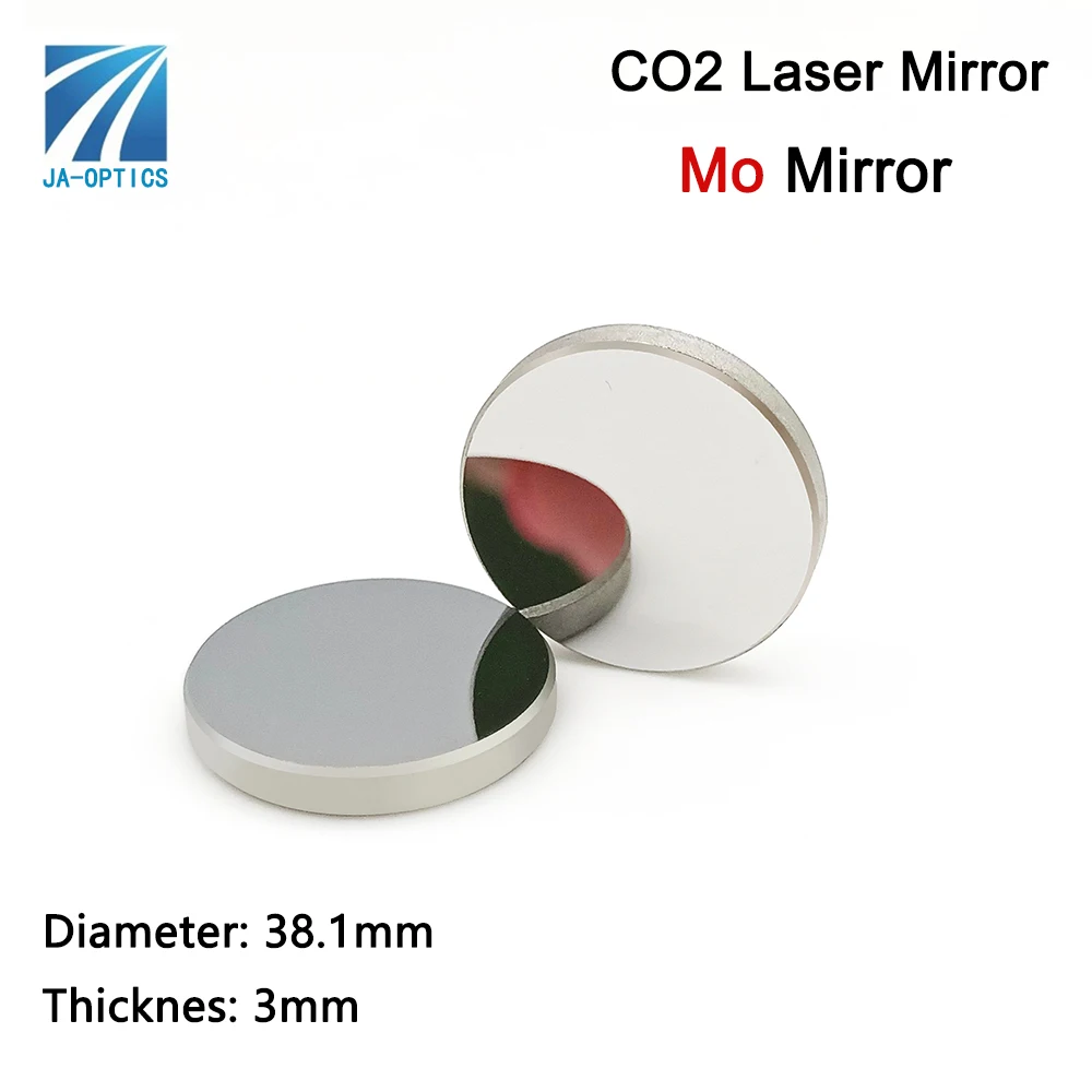 JA-OPICS Mo Mirror Dia38.1x5mm Reflector CO2 Laser Reflective Molybdenum Mirror for Laser Engraving Machine