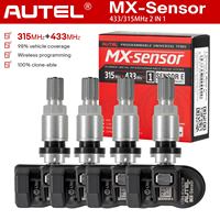 AUTEL MX Sensor 315MHz 433MHz 2 in 1 Universal TPMS Sensor Tire Pressure Monitoring System adaptor used with TS501 TS508WF