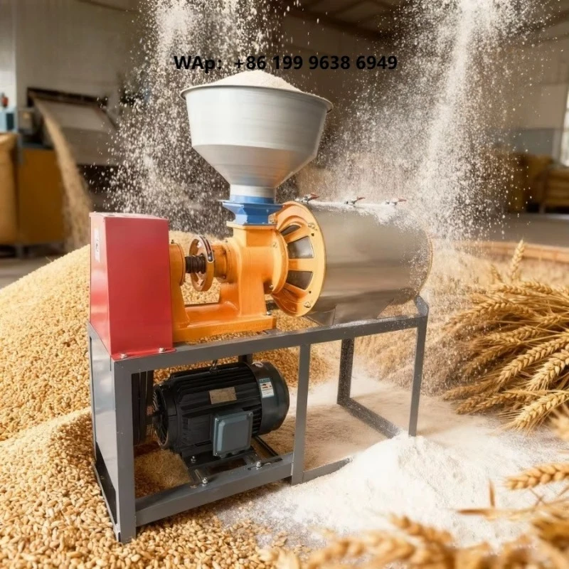 Electric Motor 7500W 100-150kg/h Corn Wheat Grain Bran Separation Pulverizer Machine Flour and Bran Separator Machine
