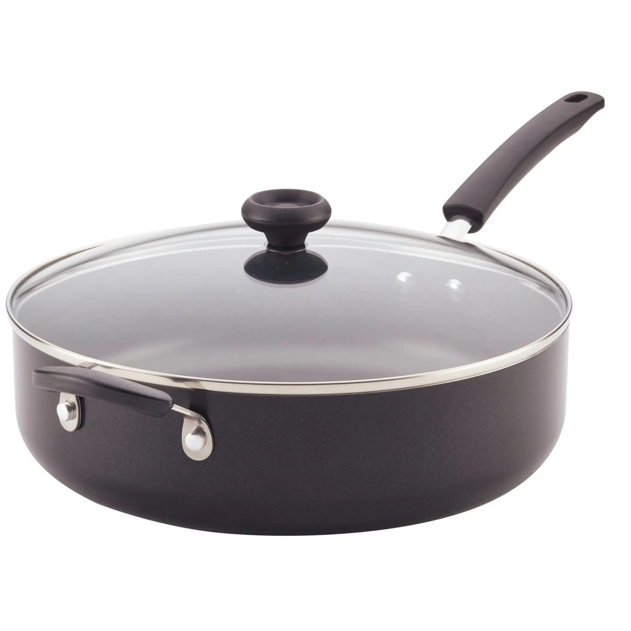 

Farberware 6 Quart Easy Clean Aluminum Non-Stick Covered Jumbo Cooker, Black