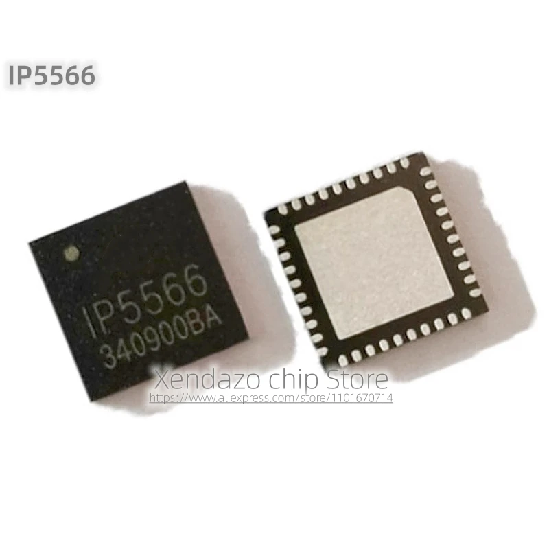 1pcs/lot IP5566 QFN-40 package Original genuine 5W wireless charging transmitter mobile power SOC chip