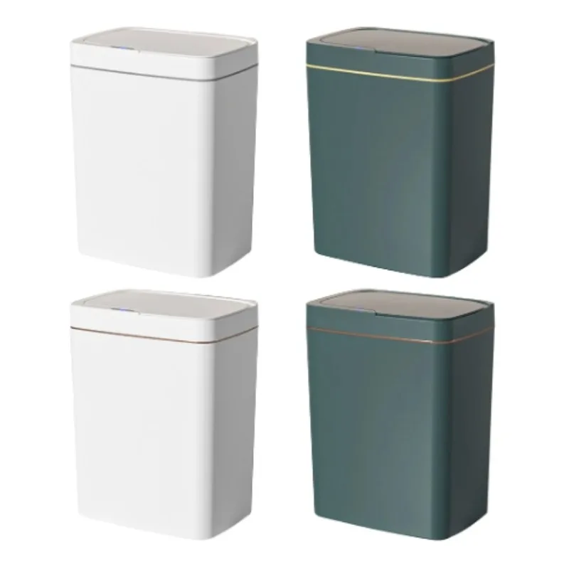 

Intelligent Touchless Automatic Trash Bin Auto Motion Sensor Rubbish for Bathroom Battery 15L 18L