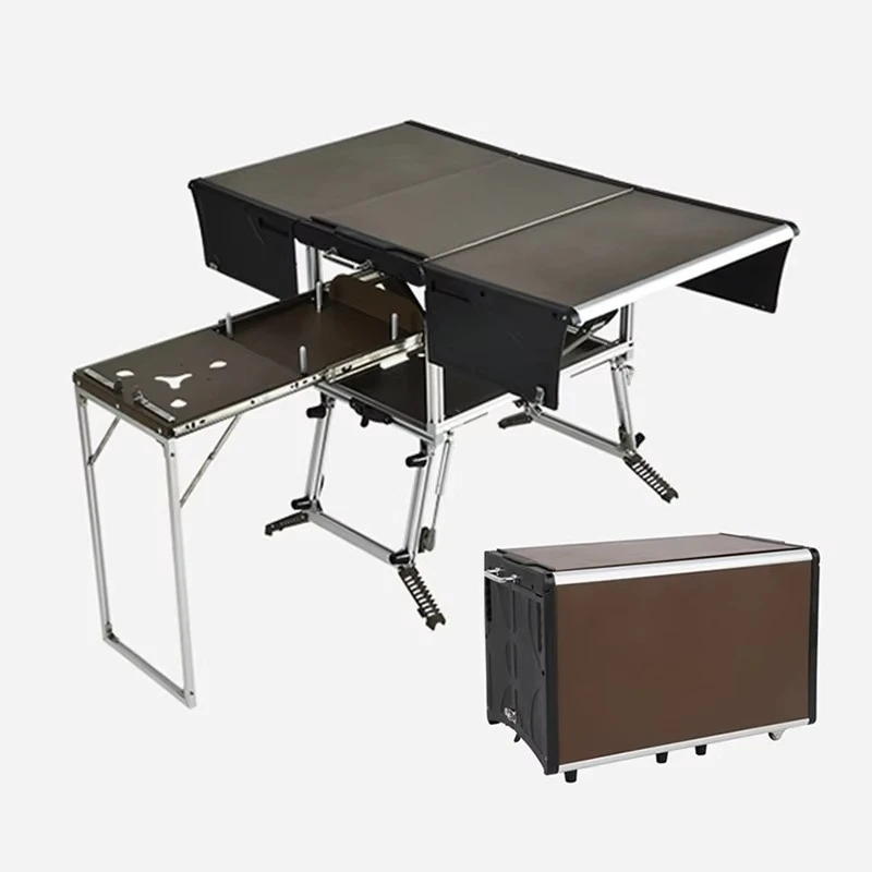 

Quality Easy to Fold and Store Large Capacity Car Portable Camping Kitchen Box for Camp