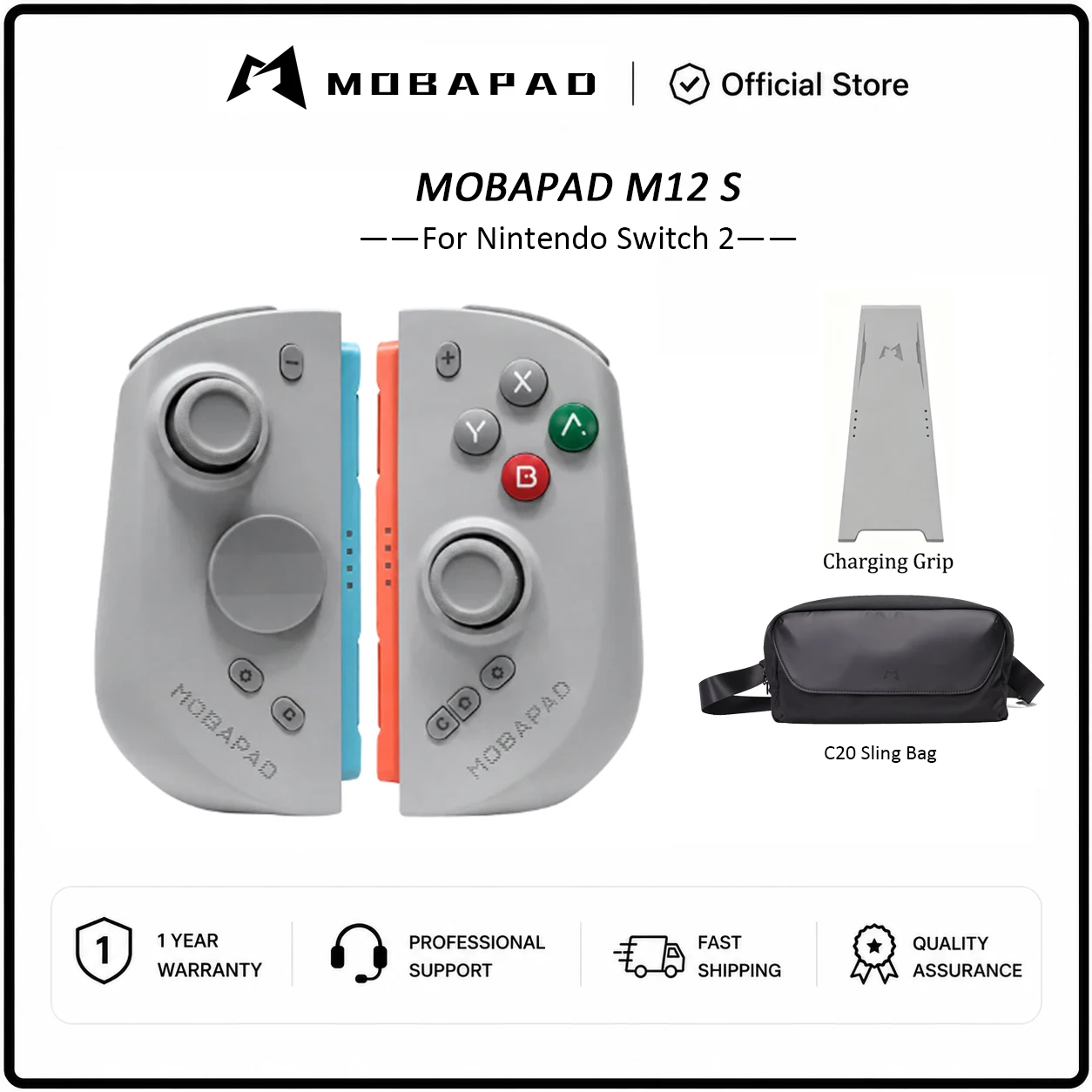 MOBAPAD M12 HD / M12 S Joypad for Nintendo Switch 2 with TMR Joystick HD Vibration Mechanical Buttons Remap Macro Gamepad image 3