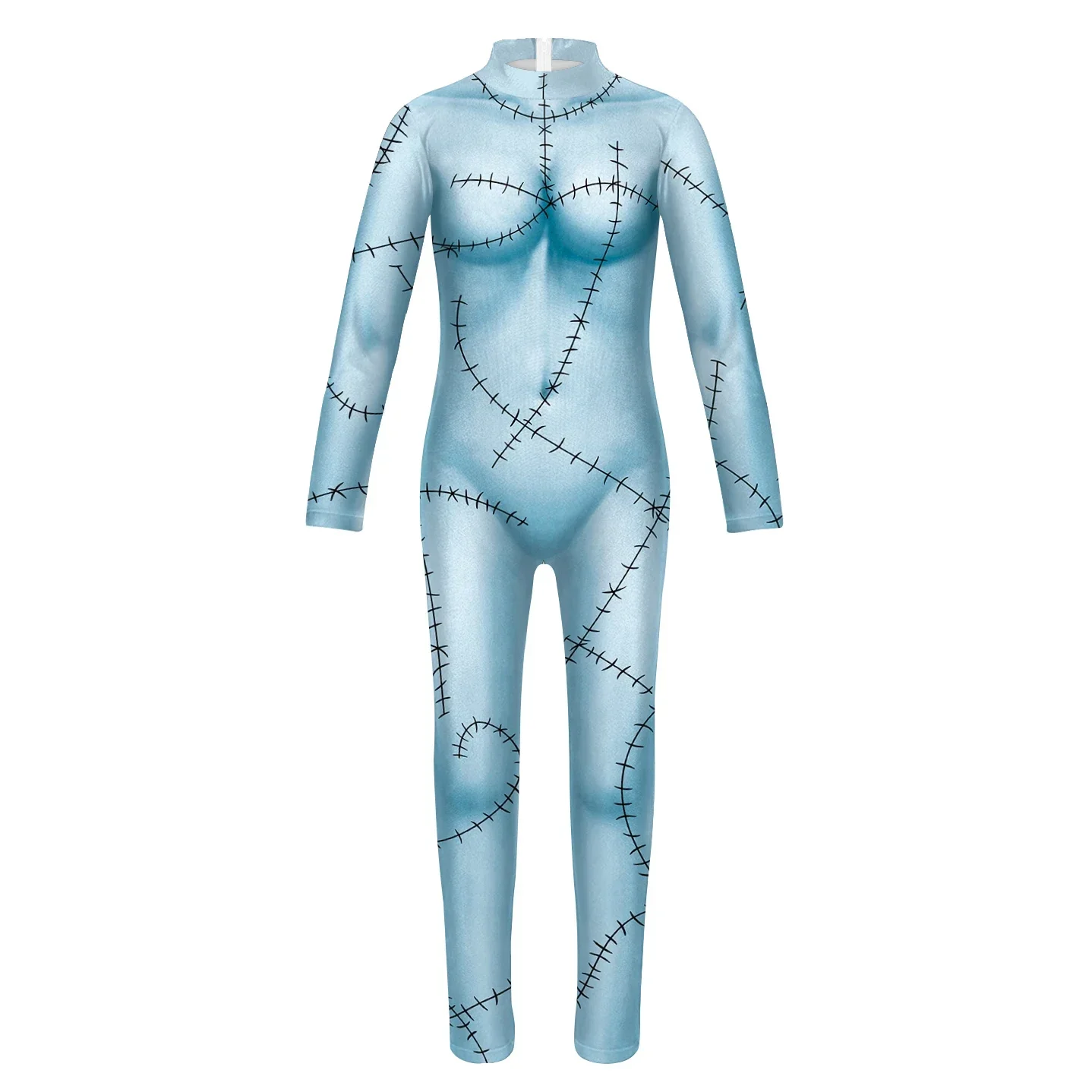 Costume de cosplay à imprimé musculaire pour enfants, Catsuit animal pour garçons et filles, Combinaison de fête à manches longues, Sally Carnival Zentai, Costume de batterie, Halloween