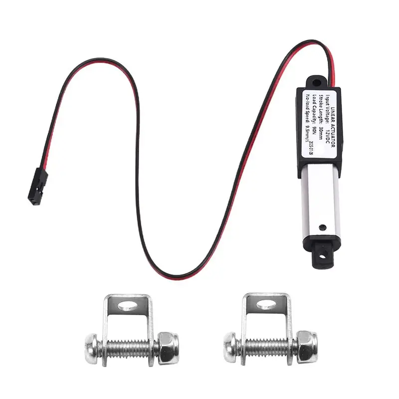 AEE4-Micro-Type Linear Actuator,1In Stroke,90N/20.3Lb,Speed 9.5Mm/S Mini Electric Waterproofactuator Motor Linearactuator 12V