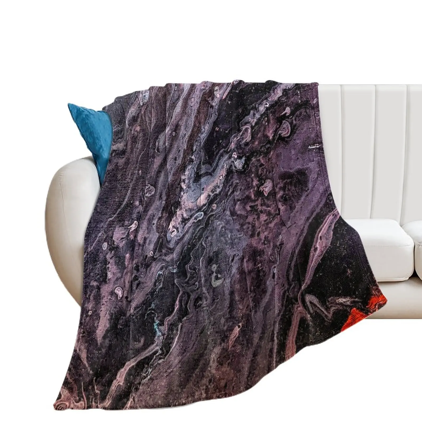 

Acid Wash Galaxy Throw Blanket Vintage anime Blankets