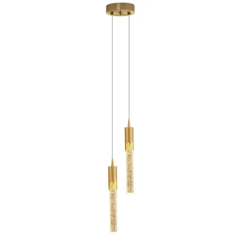 Plafonnier LED transparent en cristal pour la décoration de la maison, lampe suspendue pour bar, chambre à coucher, chevet, salon, minimalisme moderne, luxe, 73