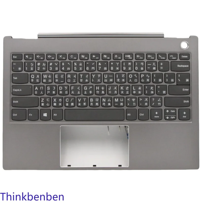 TW Traditional Mineral Gray Keyboard Upper Case Palmrest Shell Cover For Lenovo ThinkBook 13s IWL 5CB0U43266