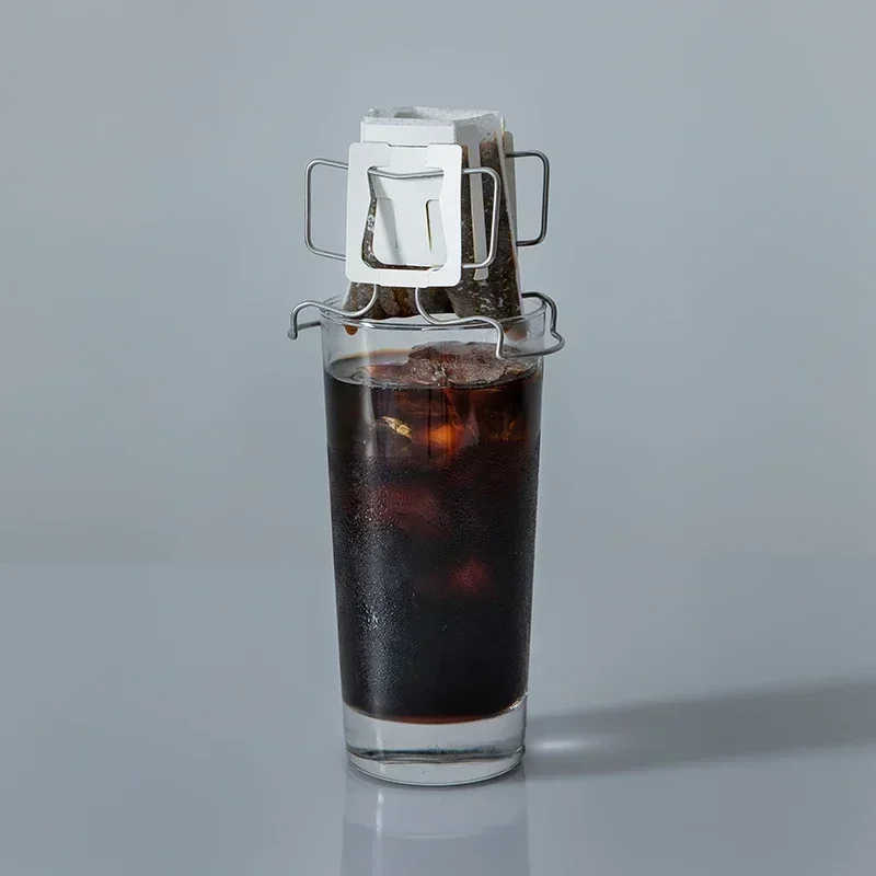 حامل فلتر قهوة محمول قابل لإعادة الاستخدام ، فلاتر شاي خارجية ، سلال تقطير ، كيس ورقي بالتنقيط للأذن لمرة واحدة ، رف على الطريقة اليابانية ، 1x