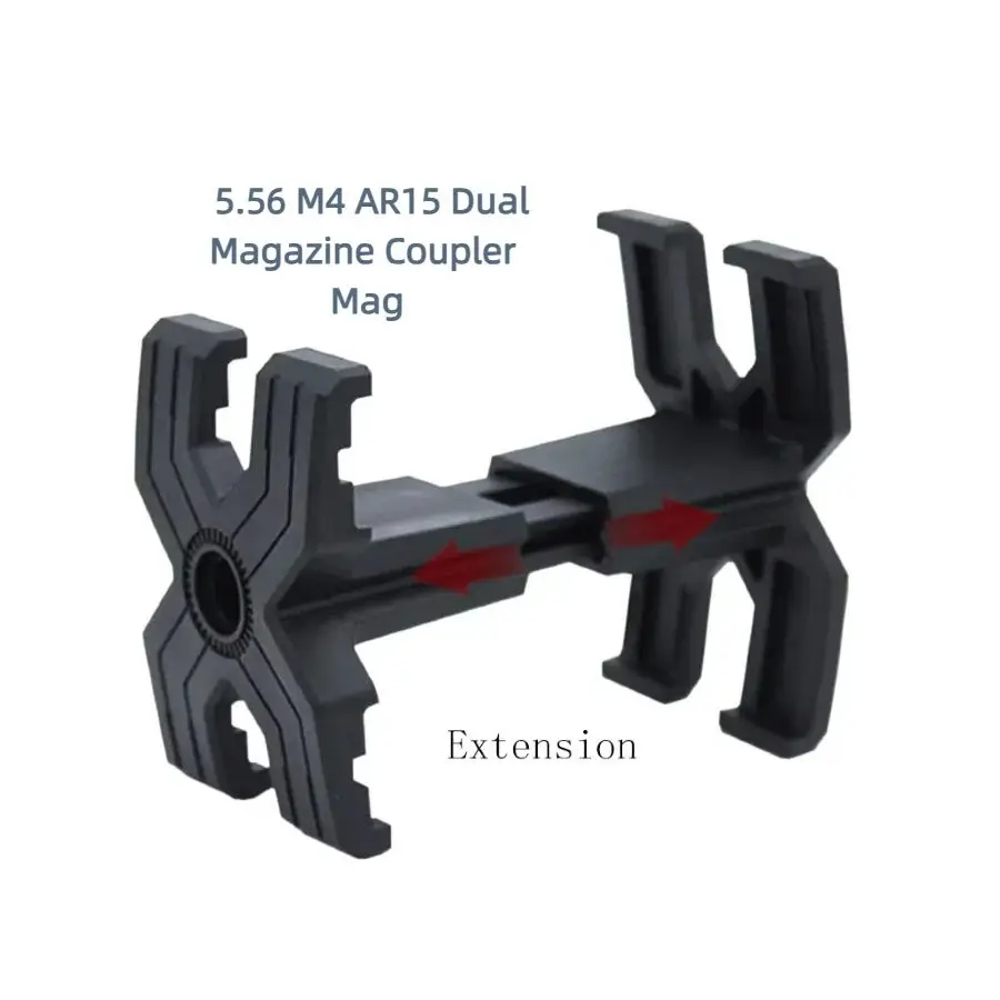 

Outdoor Tactical 5.56 M4 AR15 Nylon Dual Magazine Coupler Mag Parallel Connector Clamp Hunting Accessories Decoration