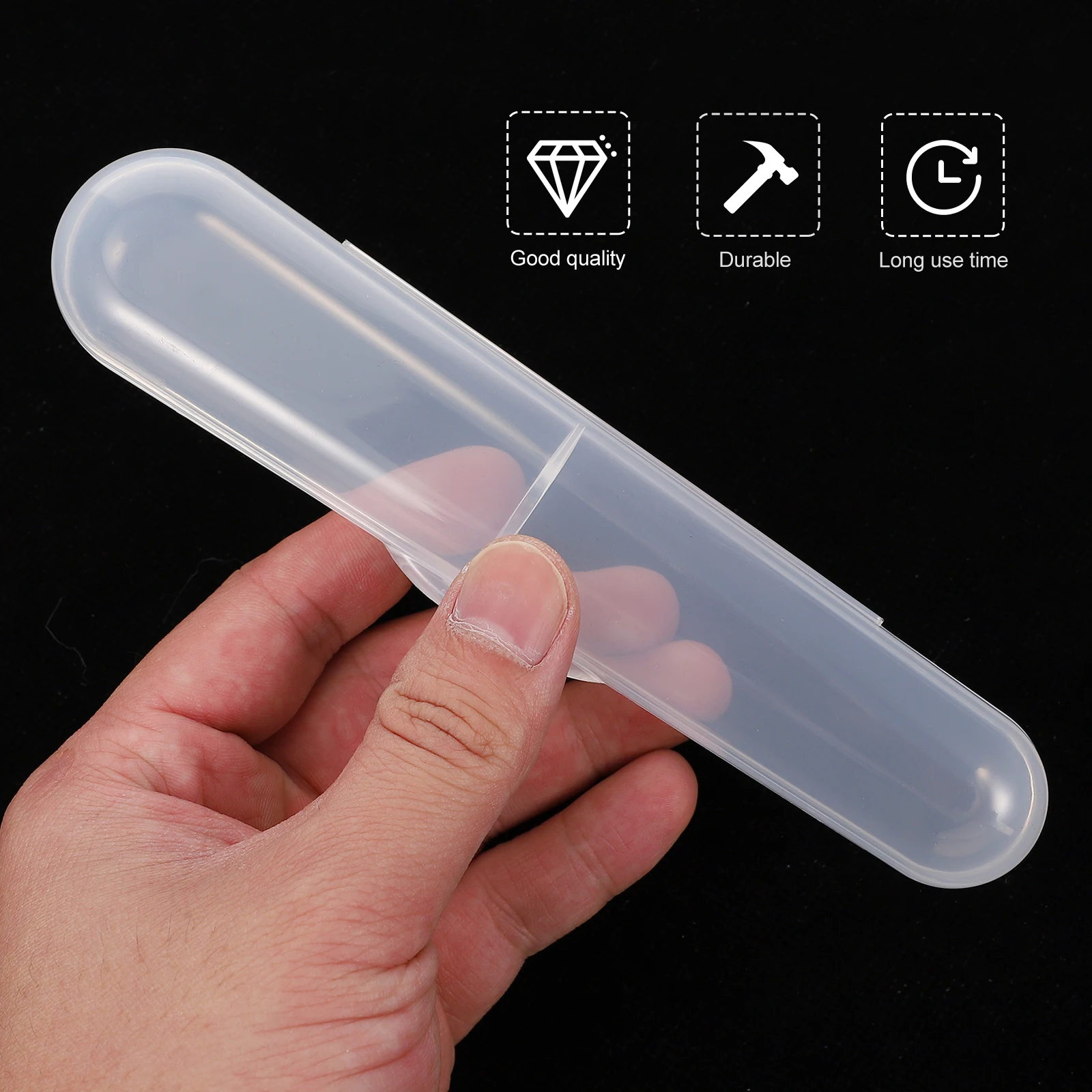 

6pcs Baby Silicone Spoon Toddler Feeding Utensils Portable Supplies Fork Case Travel Storage Box Safe Hygienic Durable PP