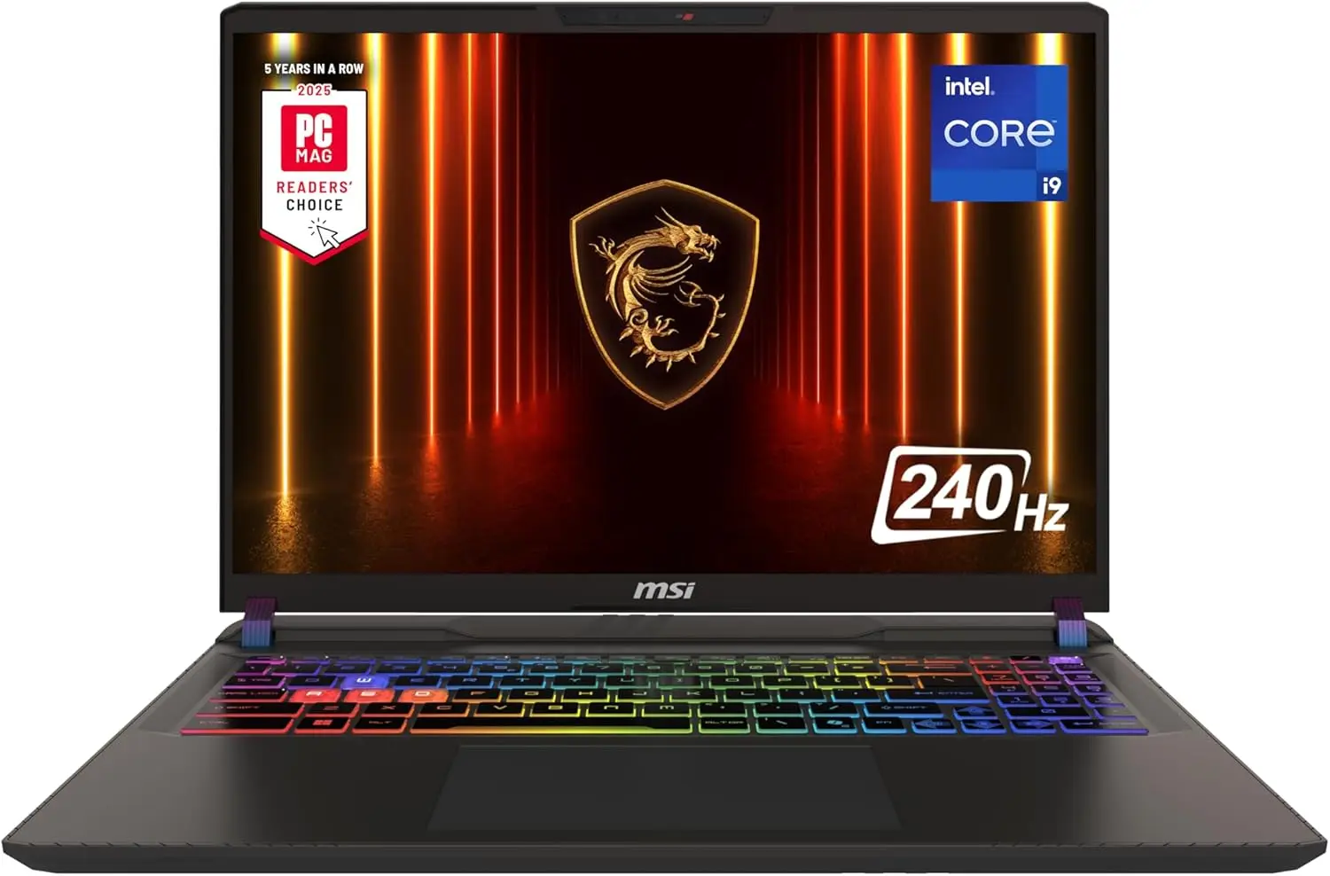

Игровой ноутбук MSI Vector 16 HX AI на базе Ryzen 9 8940HX, RTX 5070 Ti, 16 ГБ DDR5, 4 ТБ SSD, QHD 240 Гц, Wi-Fi 7, RGB-клавиатура