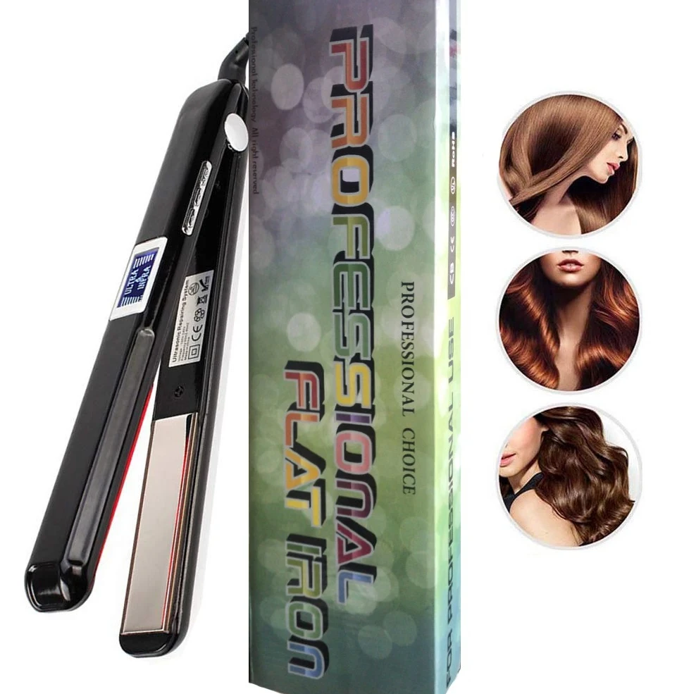 

Ультразвуковой инфракрасный выпрямитель для волос профессиональный, холодный утюжок для ухода за волосами