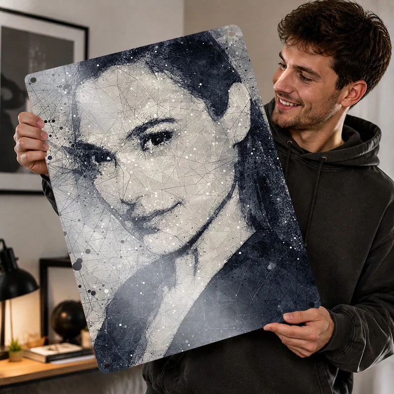 Gal Gadot Printed Posters Customized Metal Sign Classic Celebrity Profile Wall Art Ideal For Media Room Hallway And Admirers