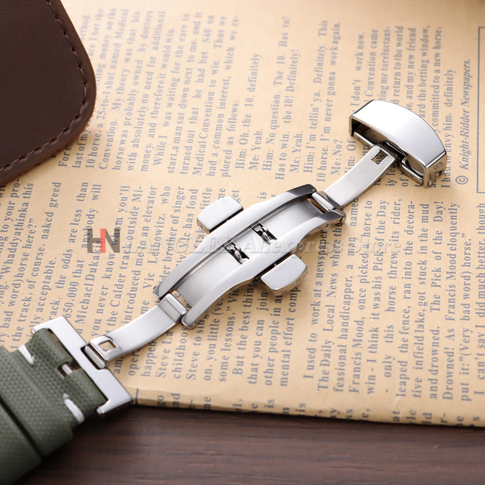 Correa de reloj de lona de nailon de 18/19/20/21/22mm para Blancpain para relojes Seiko Divers, pulsera impermeable de liberación rápida para hombre