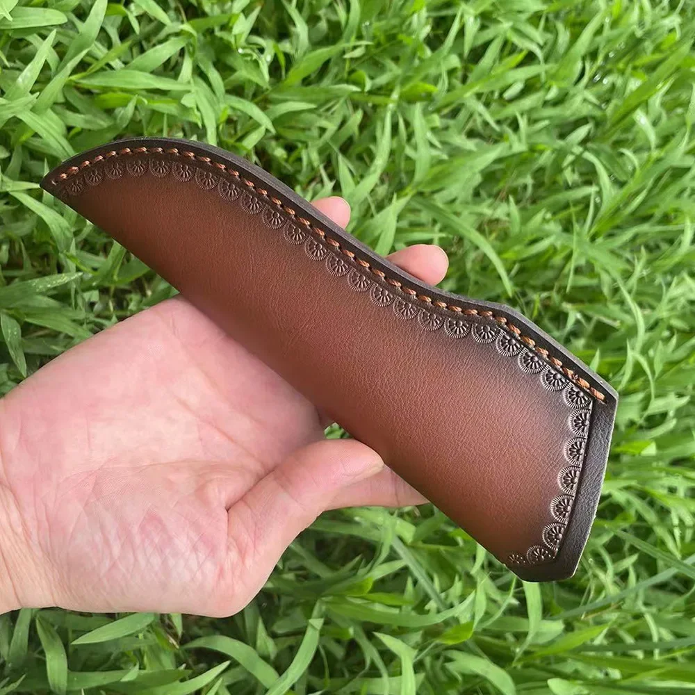 22cm Cowhide Scabbard Fixed Blade Knife Holsters Hunting Knife Leather Case Cover Sleeve Outdoor Camping Carrying Tool Parts