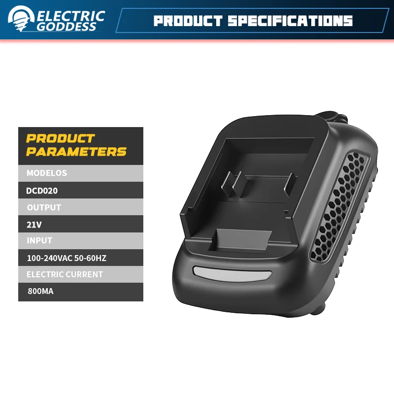 Power Tool Battery Charger 100-240V 50-60Hz Replacement for Makita 18V Lithium-Ion Battery ﻿