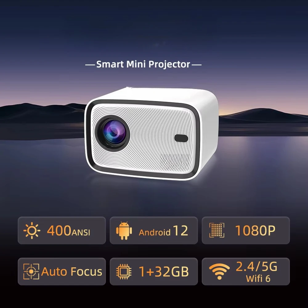H5 Pro OEM Full HD WIFI Projector Portable Small Mini 1080P Android Smart Led Projector 4k Projector