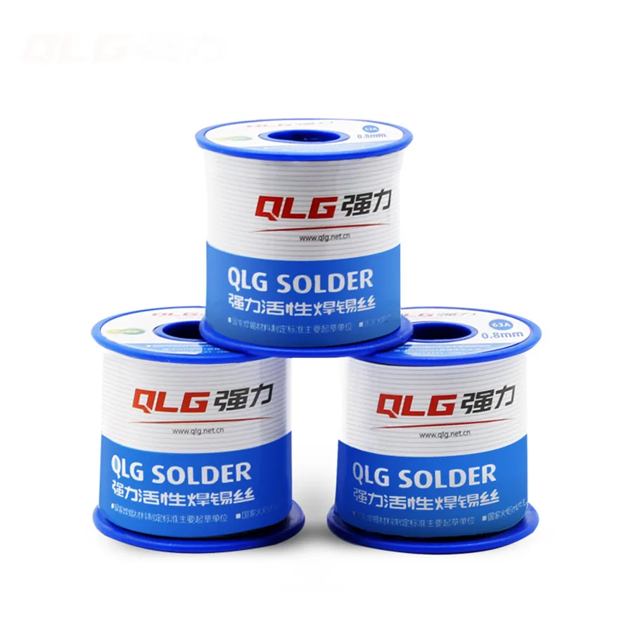 ใหม่ QLG 0.8/1.0Mm 75G/ม้วน55/45ดีบุกโลหะผสมตะกั่ว Rosin Core 2% Flux Reel Welding สายลวดทำความสะอาด Rosin Core