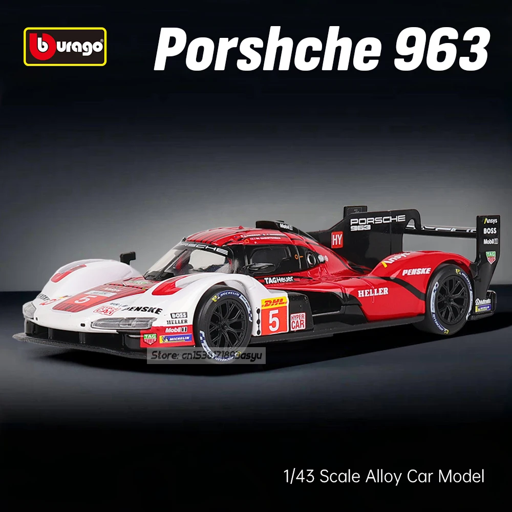 bburago-1-43-porsche-963-Прозрачный-пылезащитный-чехол-alpine-toyota-lamborghini-Модель-автомобиля-из-сплава-Игрушка-в-подарок-Несколько-стилей-на-выбор