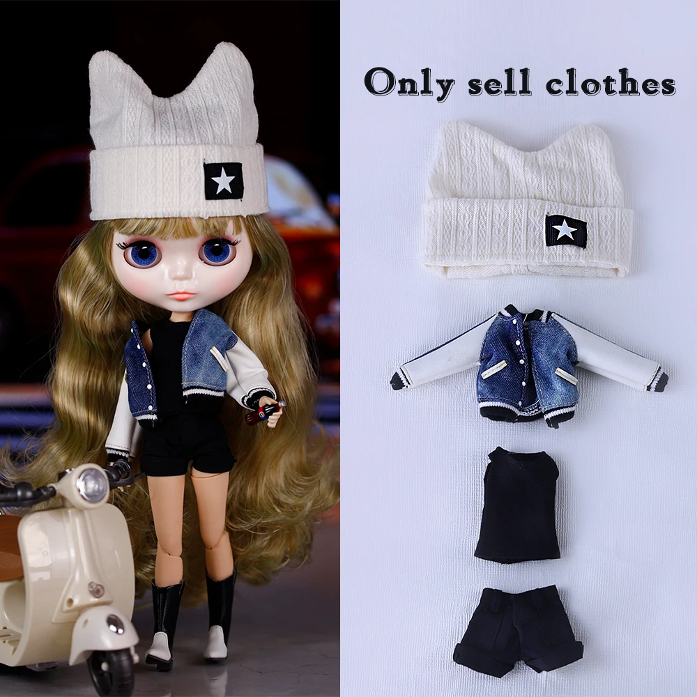 

Blyth Doll Specialty clothes Sports Set with Hat Casual Style ICY DBS Toy Gift