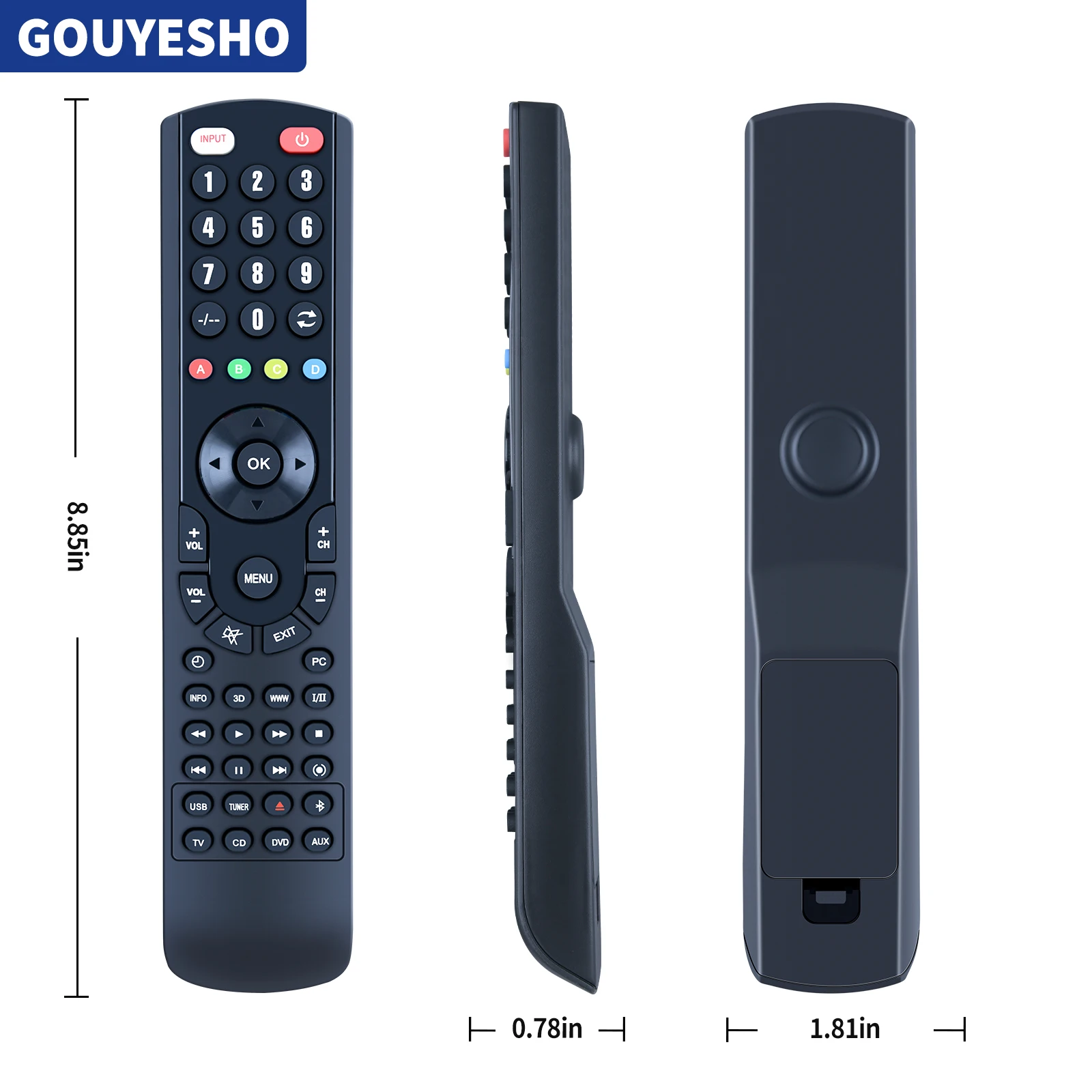 RAV386 tary 98400 US Remplacement Télécommande Pour Yamaha AV Récepteur RX-V3900 RX-V3800