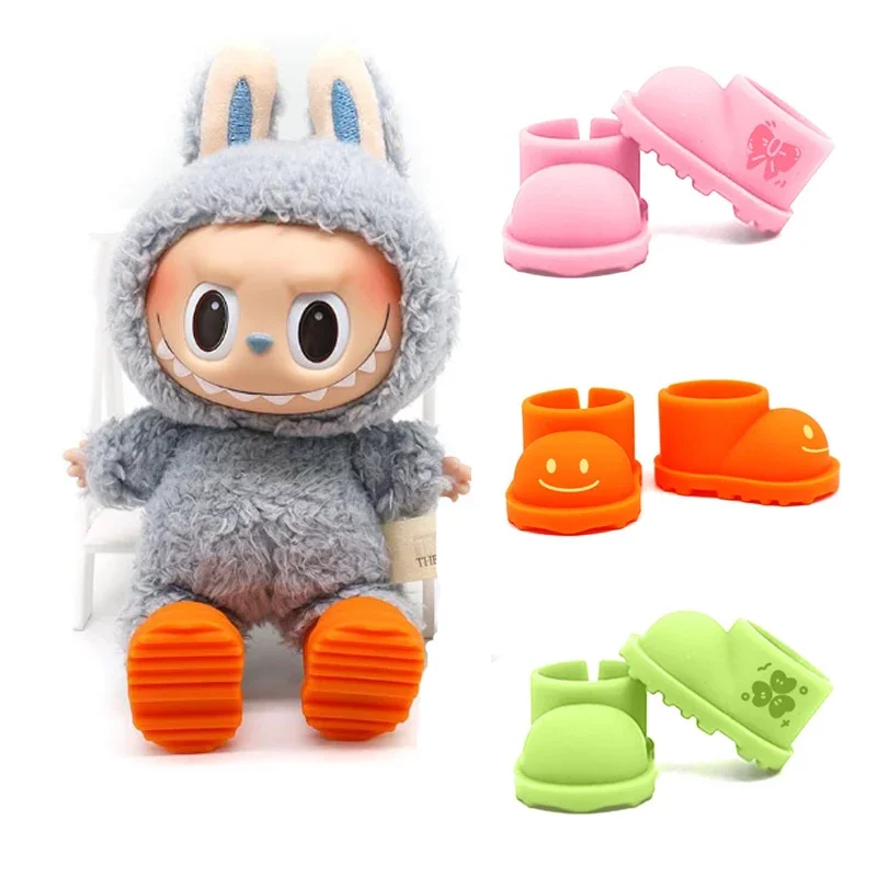 For 17cm labubu Shoes Suitable for 10/15 Cotton Dolls outfit Boots Toys Casual Sports Rain shoes Dolls Accessories