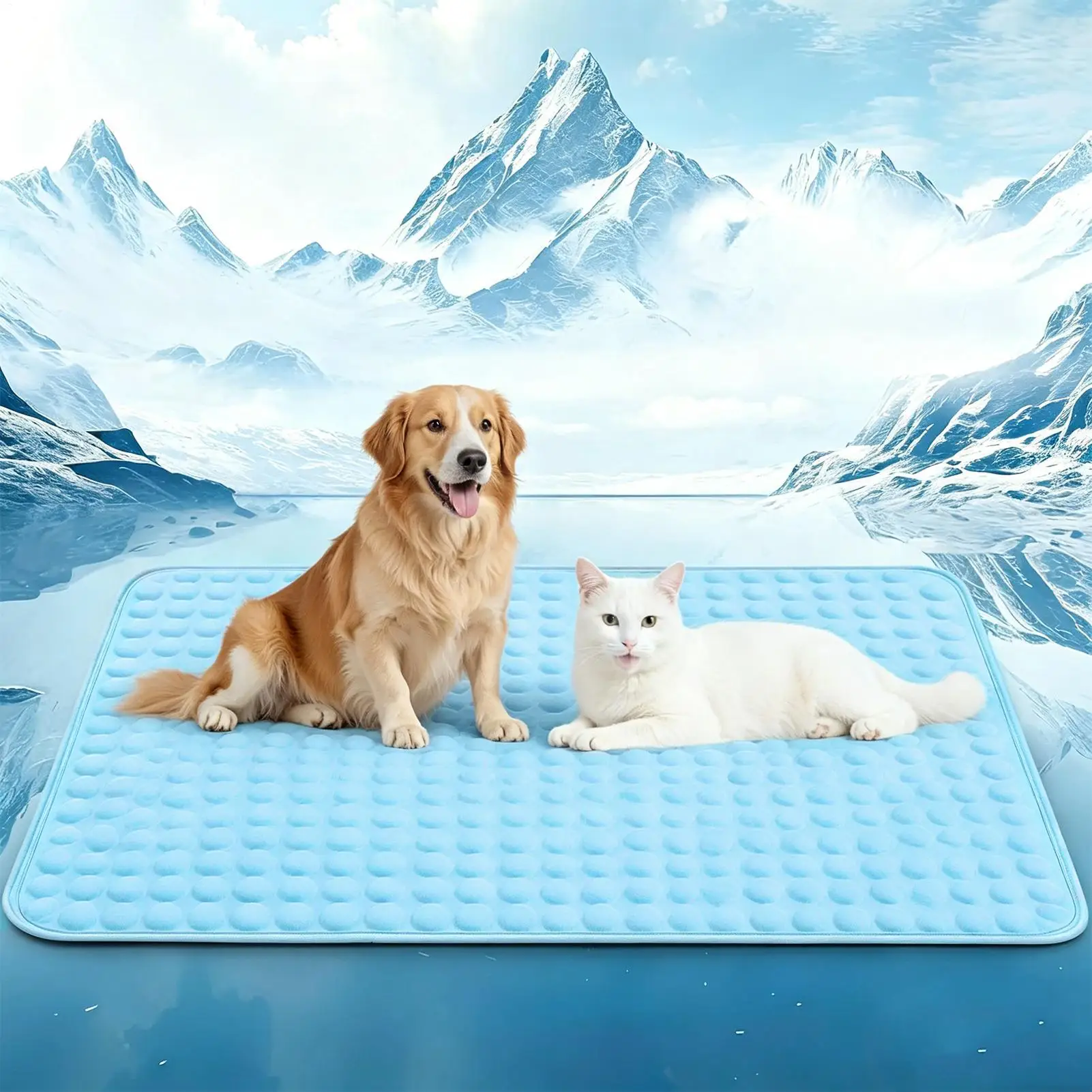 Soft Comfortable Ice Silk Pet Cooling Mat Water Absorption Car Dog Bed Keep Cooling Easy To Clean Puppy Blanket Summer supplies