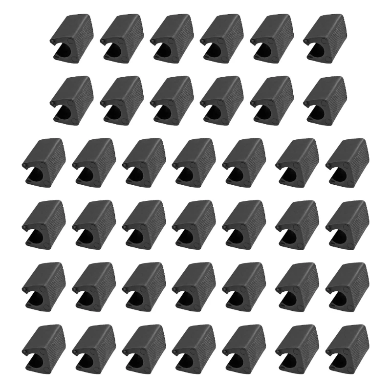 20/40pcs lastic Chair Foot UShaped Floor Glides Tubing Caps Cover Foot Pad Rectangle Shaped Non-Slip Chair Leg Tips Drosphip