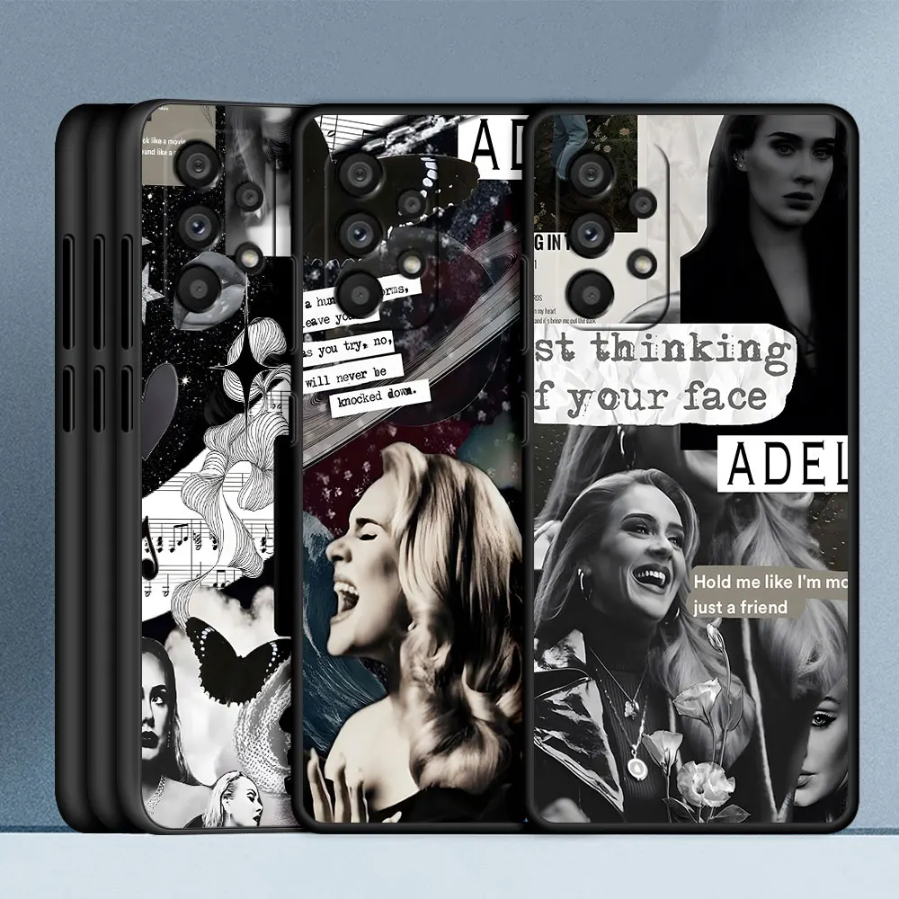 المغني A-Adele حافظة لهاتف سامسونج جالاكسي A15 A53 A16 A55 A12 A32 A21s A54 A33 A34 A24 A51 A71 A52 A22 A13 A14 غطاء هاتف من البولي يوريثان #4