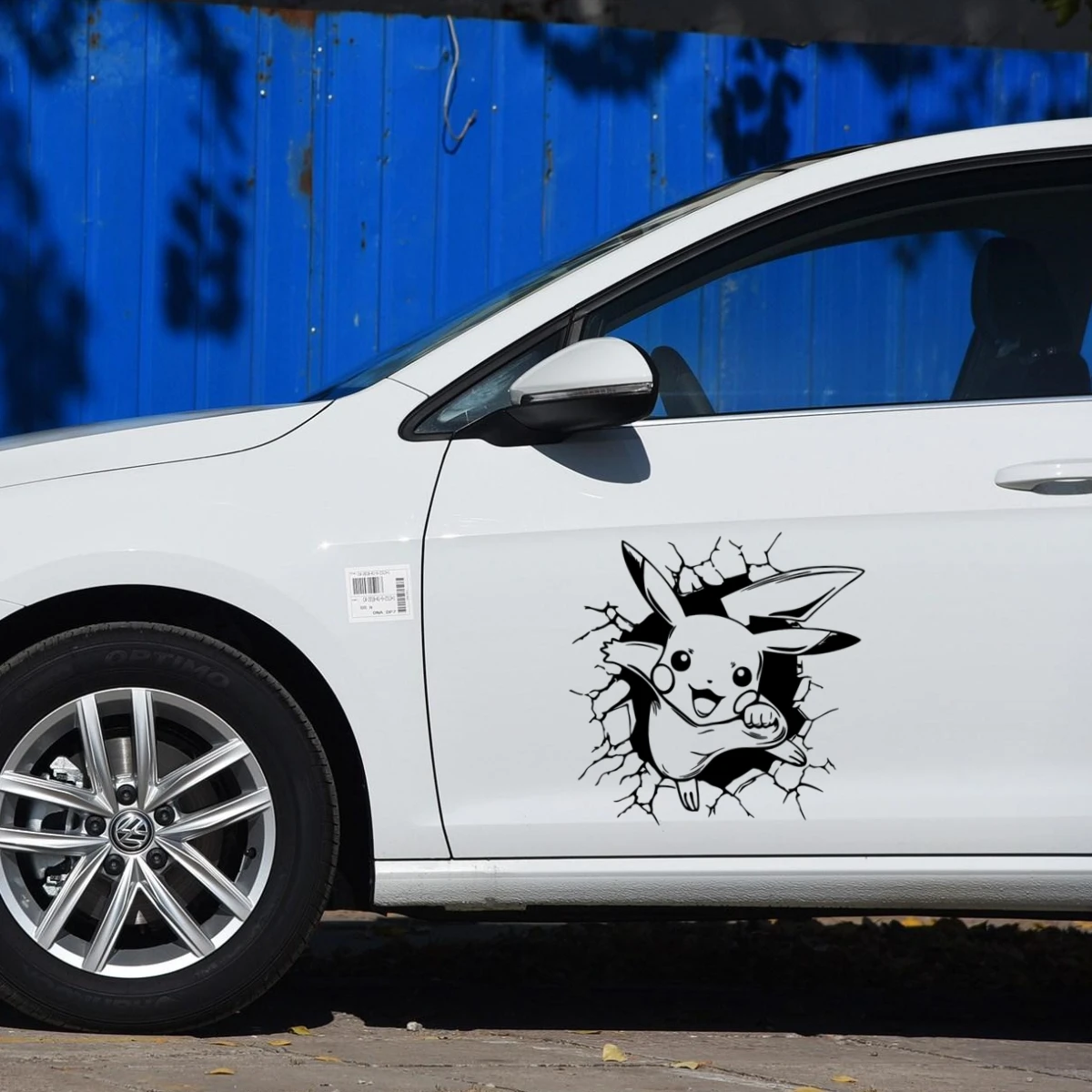Pikachu Pokemon Break Open Anime Lustige reflektierende Aufkleber für Fenster, Tür, Kofferraum, Motorräder, Computergehäuse