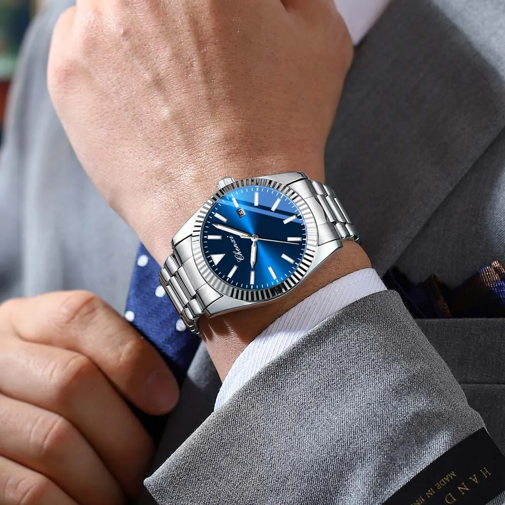 CHENXI New Men's Quartz Watch Simple Casual Stainless Steel Strap Waterproof Business Wristwatch for Men часы мужские наручные